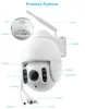 Wireless 16x Zoom WiFi -Kamerabewegung Erkennen Sie Outdoor PTZ IP Speed ​​Dome CCTV -Überwachungskameras P2P Cam Exterior