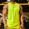 Men's Tank Tops 2023 Brand Men Muscle Workout Vest Casual Bodybuilding Gym Sleeveless Undershirt Fitness Stringer Singlet