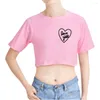 Women's T Shirts Addison Rae Love Y'all Printing Logo Merch Crop Top Exposed Navel T-Shirt Oversize ONeck Tops Women Funny Tshirt