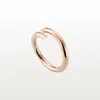 Designer Nail Ring Luxury Carti Jewelry Midi love Rings For Women Titanium Steel Alloy Gold-Plated Process Fashion Accessories Never Fade Not Allergic