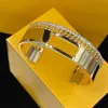 Bracelet à trois couches avec arrangement de diamants, chaîne en corde, bijoux à main rectangulaires creux