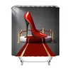 Занавески для душа LB Red High Heel Creative на ковровой моде для девочек Женщины с 12 крючками