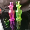 Vaso de vidro colorido narguilés, cachimbos de queimador de óleo de bongues por atacado