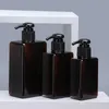 Bottiglie di stoccaggio Vasi 100ML150ML280ML Bottiglia riutilizzabile quadrata vuota con pompa per contenitore per imballaggio cosmetico per lozione per sapone doccia J230301