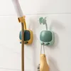 Badezimmer-Duschkopfhalter, verstellbare selbstklebende Duschkopfhalterung, Wandhalterung mit 2 Haken, Ständer KDJK2303