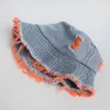 Cappelli a tesa larga Cappello da pescatore in denim lavato blu cotone per donna Uomo Moda Nappa colorata Cappello da sole hip-hop Bob Cappellino unisex Cappello Panama a tesa larga R230308