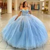 Quinceanera Dresses Elegant Princess Sexy Sweetheart Appliques Ball Gown with Tulle Plus Size Sweet 16 Debutante Party Birthday Vestidos De 15 Anos 26