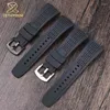 Zespół opaski do SRH 006 013 SPC007 Watchband Wysokiej jakości Wodoodporna guma 26 mm czarny silikon z