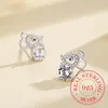 Boucles d'oreilles à tige en argent Sterling 2023, tendance 925, souris mignonne pour femmes, filles et adolescentes, bijoux de perçage pour fête de mariage, Brincos Pendientes