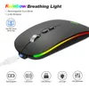 2.4Ghz Single Mode Wireless Mouse Portable Mouse Computer Ergonomic Usb Rechargeable Mause Optical Mice For Laptops