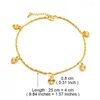 Anklets Anniyo Charms Cion Ball Heart Foot Chain Gold Plated Dubai African Arab Middle East Jewelry #270107