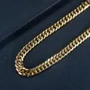 Zincirler Hip Hop Küba Boyunda 316L Paslanmaz Çelik Zincir Kolye Moda Takı Kadınlar Erkekler Altın Gümüş Aksesuarlar Hediye