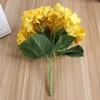 Decorative Flowers 5 Heads Wedding Artificial Hydrangea Silk With Stems For Home Party Shop Baby Shower Decor Fake Room Decoration