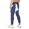 Herenbroek mannen runnen fitness potlood jogger jogger jogger jogger bodybuilding training fietsbroeken slanke lange broek wandelkleding voor man