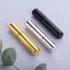 100Pieces/Lot 10ML Portable UV Glass Refillable Perfume Bottle With Aluminum Atomizer Spray Bottles