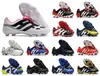 Fútbol Hombres Zapatos de fútbol Predator Legends Pulse UCL Precisión ARCHIVO PAQUETE Acelerador Electricidad Mutador Tormentor FG Botas Clase eterna Tacos US6.5-11