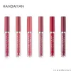 Brillo de labios Handaiyan Cajas hidratantes y lápiz labial líquido mate Set 6 colores en 1 caja Maquillaje Gota Entrega Salud Belleza Labios Dhknr