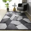 Tapijt Noordse stijl Geometrische woonkamer Tapijt Rug Moderne luxe slaapkamer Bedbout Tapijt Tapijt Huisdecoratie Parlor Zacht vierkant Fluize vloermat 230308