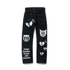 Pantalons pour femmes s Human Made Joint Full Bat Print Ape Man Love Printing Pantalons pour hommes et jeans 230307