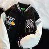 Men S Jackets American Retro Alphabet Embroidery Jackets Coats Men S Y2K Street Hip Hop Baseball Suit paar Casual Trend Jacket Top 230308