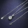 Collane con ciondolo QUKE Collana con fiocco di neve reale D Color VVS1 Lab Diamonds 925 Sterling Silver per donna Wedding Fine Jewelry 230307