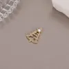 Charms DIY mücevher 14k altın zirkon kolye karpuz yay Noel ağacı aşk kolye aksesuarları