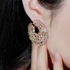 Boucles d'oreilles pendantes luxe goutte d'eau pleine Mirco pavée Zircon cubique boucle d'oreille de mariage mode femmes fête bijoux accessoires brillants