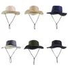Neue Sommer-Boonie-Hüte für Herren mit breiter Krempe, Angeln, Sport im Freien, atmungsaktiv, Camping, Sonnenschutz, Eimerhut