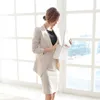 Werkjurken herfst ol gestreepte kantoor dame jurk pakken 2 tweedelig sets elegante dames blazer jas mode mode femme 027