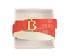 Cinto de couro genuíno masculino Designer cintos femininos de couro 3,8 cm com gravação em seis cores cinto reversível incluindo caixa