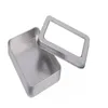 300 stcs 10.7*7*3cm open venster metalen opslagkoffers, tinboxen stalen display verpakking kan