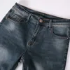 Herrenjeans, italienisches Vintage-Design, Herrenjeans, dunkle Farbe, gerade Passform, Baumwoll-Denim-Hose, zerrissene Jeans für Herren, modische klassische Jeans für Herren, 230308