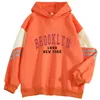 Męskie bluzy bluzy Brooklyn 1898 York Men'swomen's Blobierze swobodny moda koreańska kolorowa bluza unisex streetwear harajuku ponadwymiarowy 230308