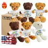 Misia z sublimacyjną koszulą koszulki sublimacja Plush Bear koszule pluszowe zabawki Plush Zwierzęta Prezenty na baby shower urodziny świąteczne walentynki