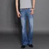 Heren jeans jeans voor mannen heren grote wijd uitlopende jeans laars gesneden been flard lood lood fit hoge taille mannelijke ontwerper klassieke denim jeans 230308