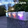 Solar Garden Lights Outdoor Solar Energy Step Light LED Waterproof Stair Railing Garden Decoration Fence Light Use For Patio Stairs Pathways crestech