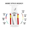 Jogging Clothing Kids Basketball Uniforms For Boys Full Sublimation Spain Letter Prints Customizable Team Name Training Quick Dry Tracksuits 230307