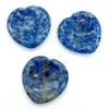 Charms Natural Stone Blue Sandstone Energy Thumb Palm Massage Gem Chakra Aura White Dot Mineral Jewelry Beauty Tool