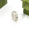 Bandringe 8 Stil Keramik Twist Planet Ring für Herren Damen Planet Ringe Modedesigner Extravagante Markenbuchstaben Ring Schmuck Frauen Männer Hochzeit