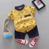 Ensembles de vêtements enfant en bas âge vêtements pour enfants mode enfants chemise en coton d'été avec shorts tenues étoiles lettre imprimer haut quotidien tenue décontracté