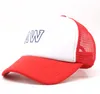 여름 메쉬 모자 커플 힙합 편지 야구 모자 대비 컬러 햇볕 모자 야외 스포츠 메쉬 모자