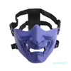 Страшная улыбающаяся призрачная половина маски регулируемая тактическая защита головных уборов.