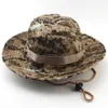 Chapeaux larges chapeaux été multi couleur hommes casquette à séchage rapide 2021 camouflage tactique seau chapeau armée militaire paintball pêche en plein air pêcheur chapeaux R230308