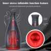 Masturbators Automatic Inflatable Male Masturbator Cup Vibration Deep Throat Blowjob Sex Machine Adult Toys for Men Penis Masturbation 230307