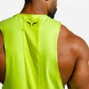 Men's Tank Tops 2023 Brand Men Muscle Workout Vest Casual Bodybuilding Gym Sleeveless Undershirt Fitness Stringer Singlet