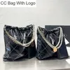 CC Bag Other Bags Designer Women 22 Hobo Quilted Tote Shopping Bag France Luxury Brand Chain Drawstring Black Handbag Lady Silver Oil Wax Leather Large White Sh