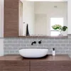 Adesivos de parede Backsplash da cozinha à prova d'água Tiles de papel de vinil de 5 mm de espessura e vara para decoração de casa 230307