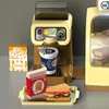 Kitchens Play Food Kids Hamburger Shop Set Juice Drink Machines Toy Toys set Pretend Shopping Cash Register For kids 230307