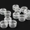 Bouteilles de stockage Bocaux 10203050PCS 25ML Boîte de rangement de perles de bijoux en plastique transparent Petit récipient rond Pots Maquillage Organisateur Boîtes J230301