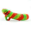 Colorful Silicone Cucumber Banana Style Pipes Herb Tobacco Oil Rigs Metal Hole Filter Bowl Portable Finger Handpipes Smoking Cigarette Hand Holder Tube